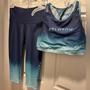 Peloton Ombre Leggings and Top Set - Blue